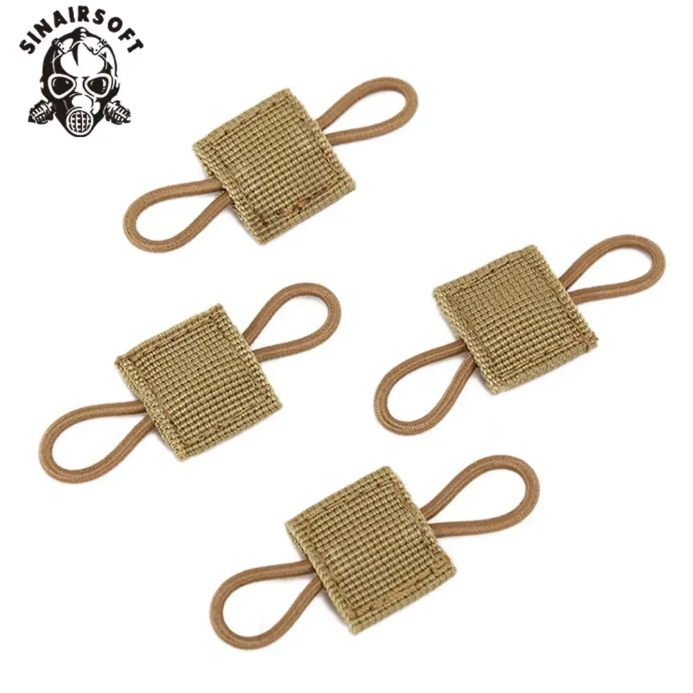 SINAIRSOFT 4 Uds hebilla de encuadernación de antena sistema Molle táctico al aire libre mochila accesorios de Camping hebilla de encuadernación fija táctica - imagen 3