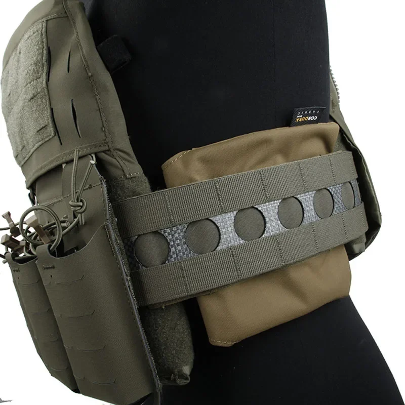 Nuevo Juego de bolsillos de placa lateral negro CB RG para chaleco táctico FPC - imagen 2