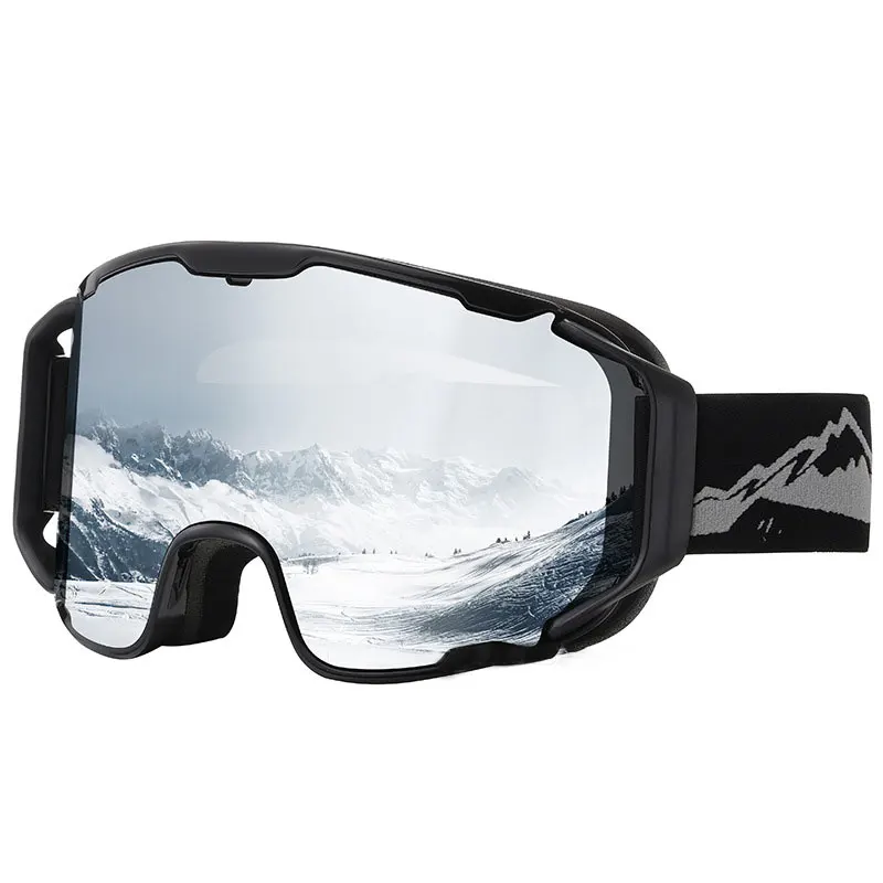 JSJM Gafas de esquí antiniebla doble capa a prueba de viento