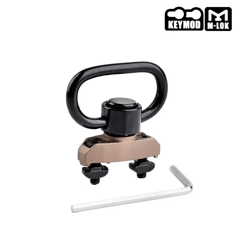 Hebilla de montaje de eslinga QD de Metal, adaptador de montaje giratorio de botón BCM táctico, Base de liberación rápida Qd para accesorios de caza Mlok Keymod - imagen 4