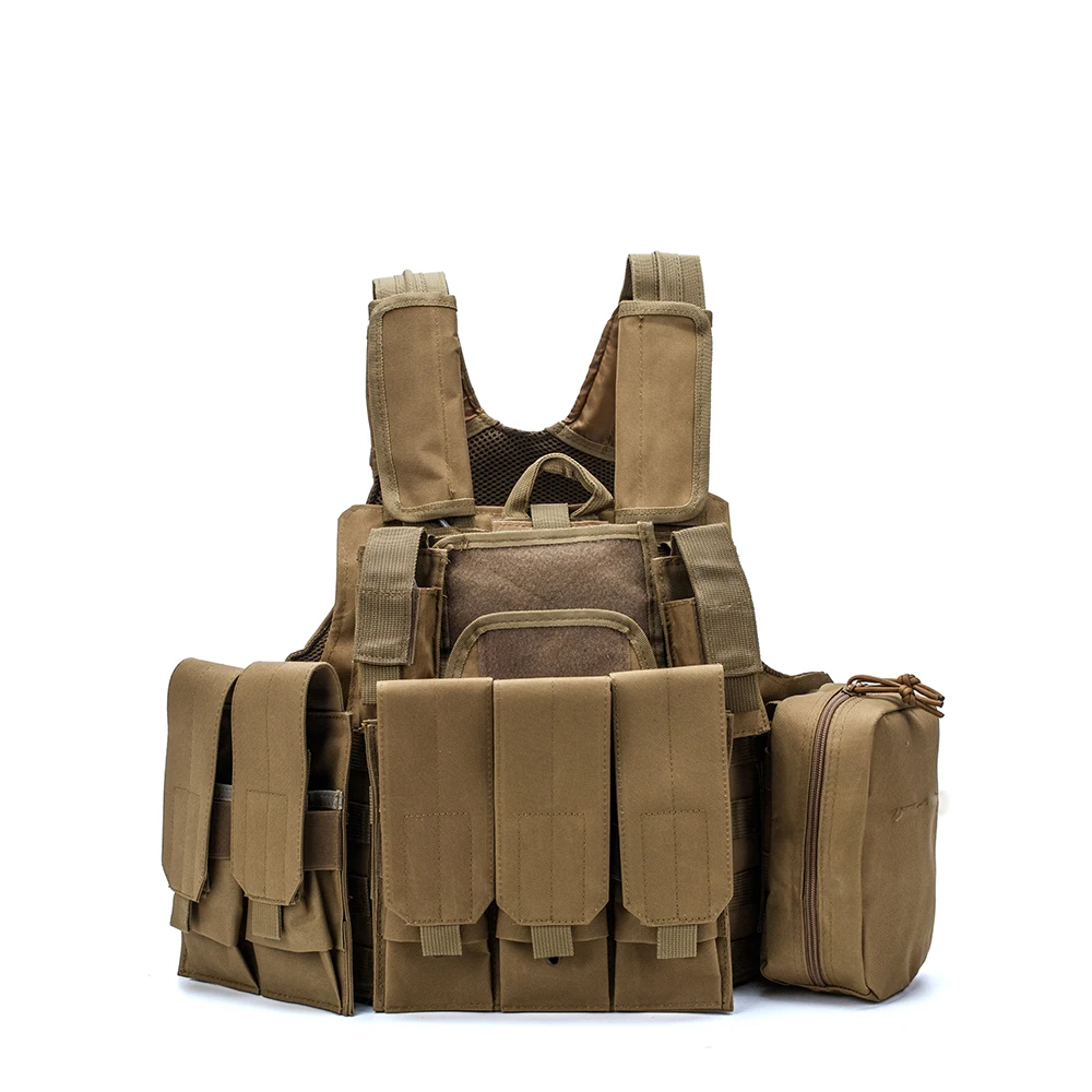 Chaleco táctico FG de camuflaje Molle CIRAS, chaleco de combate Airsoft, bolsa para revistas, portador de placa de armadura liberable, chalecos de ataque, equipo - imagen 3