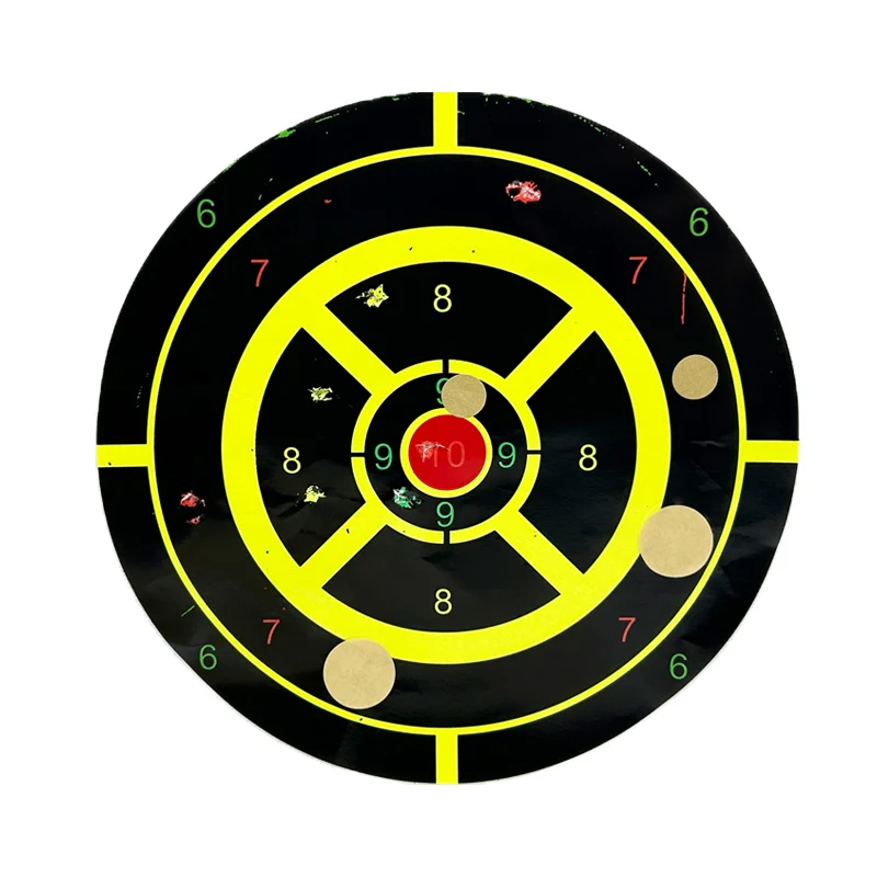 2000/Uds tiro para objetivo 20mm/12mm marrón Beige IPSC tiros objetivo Bullseye agujero tiro yesos pegatina - imagen 5