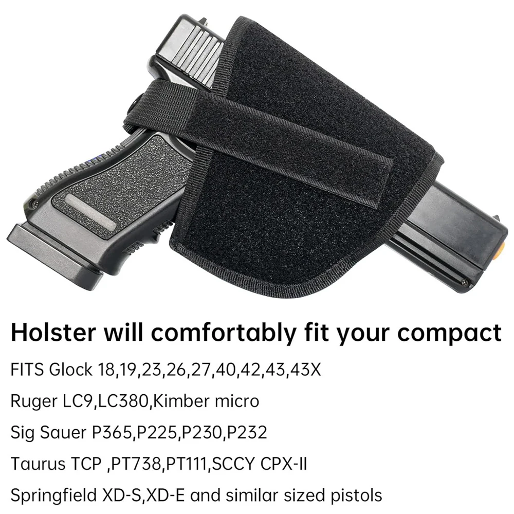 Funda táctica para pistola universal acolchada con panel de montaje - imagen 5