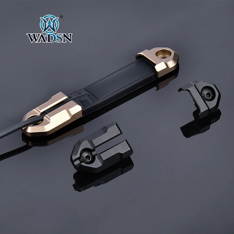 WADSN Surefire-linterna de luz Scout M600 M300 ST07, interruptor de almohadilla de presión de cinta remota, accesorios de placas de montaje de riel Mlok Keymod - imagen 4