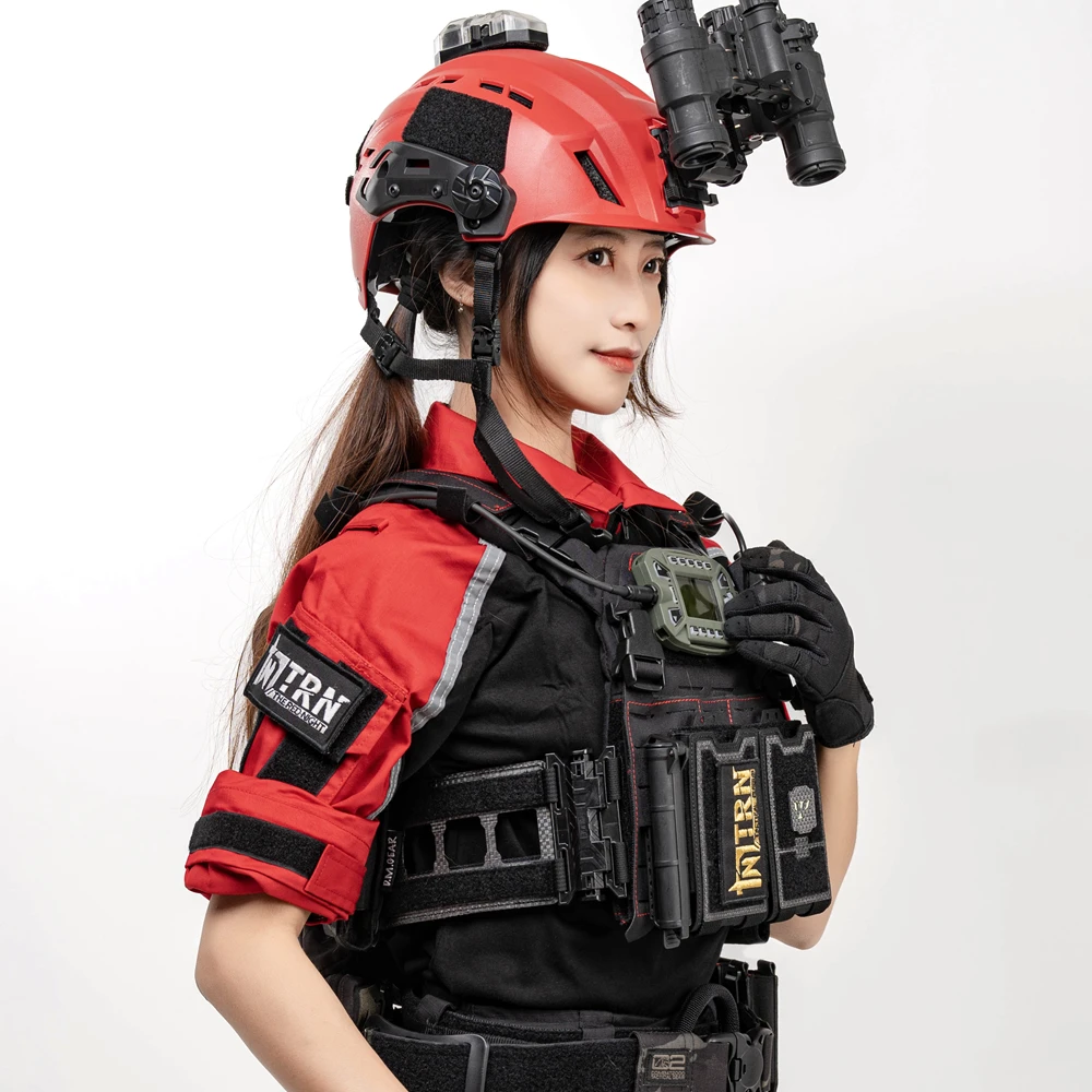 TRN Range tira reflectante oficial de seguridad equipo de rescate entrenador traje de rana uniforme de combate - imagen 2