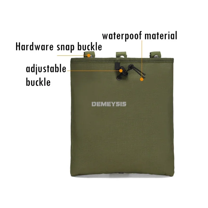Bolsa táctica MOLLE para recuperación Mag, paquete de almacenamiento de reciclaje de revistas con cordón, soporte para equipo de caza, accesorios, riñonera - imagen 5