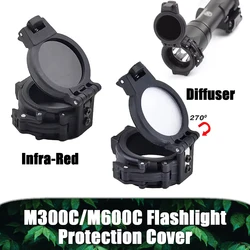 Surefire-cubierta protectora para linterna serie M300C M600C, filtro infrarrojo IR, parasol especial para lente, difusor de luz M600A M300A