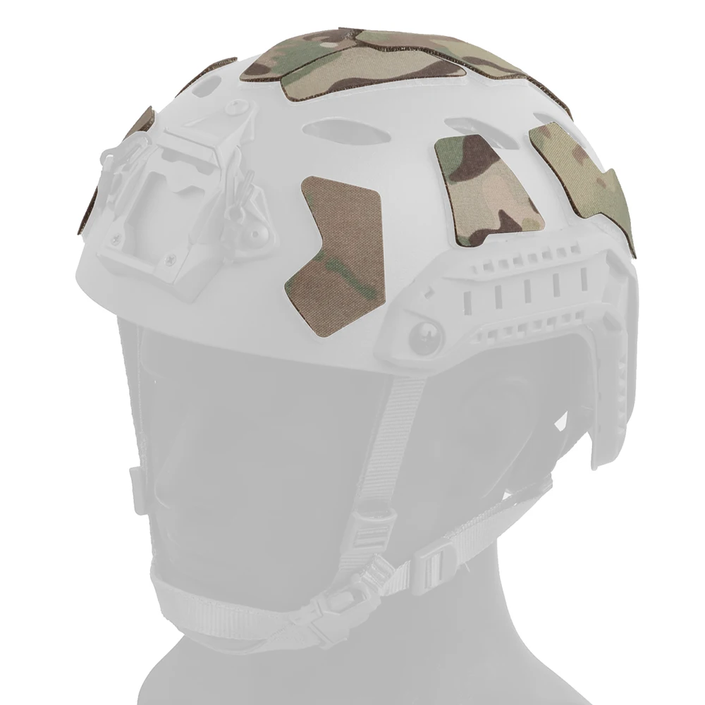 11 unids/set de parches tácticos para casco rápido, accesorios de sujeción con gancho, camuflaje, caza al aire libre, tiro, casco Airsoft, pegatina mágica - imagen 5