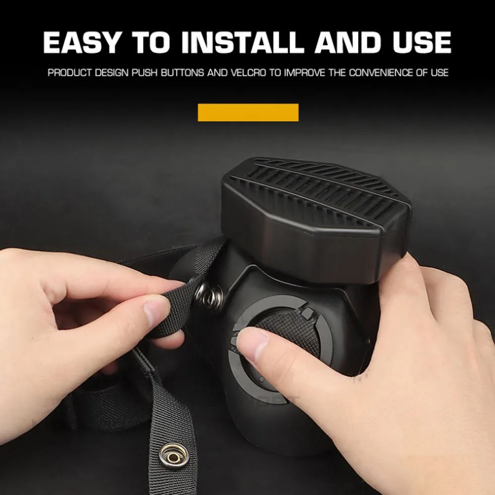 SOTR-mascarilla de Gas respirador táctico, sistema de filtración eficiente, Paintball, Airsoft, máscara protectora de media cara, accesorio de Cosplay para Halloween - imagen 5