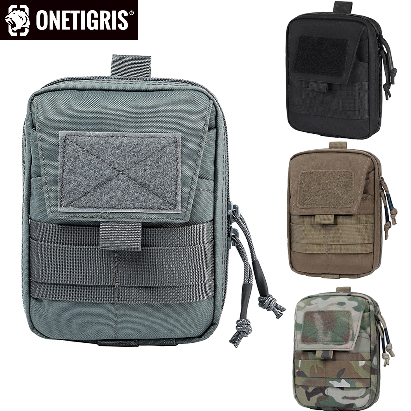 ONETIGRIS-bolsas MOLLE, organizador táctico, bolsillos médicos, dispositivo EDC, botiquín de primeros auxilios, bolsa emergente para tratamiento de acampada - imagen 5