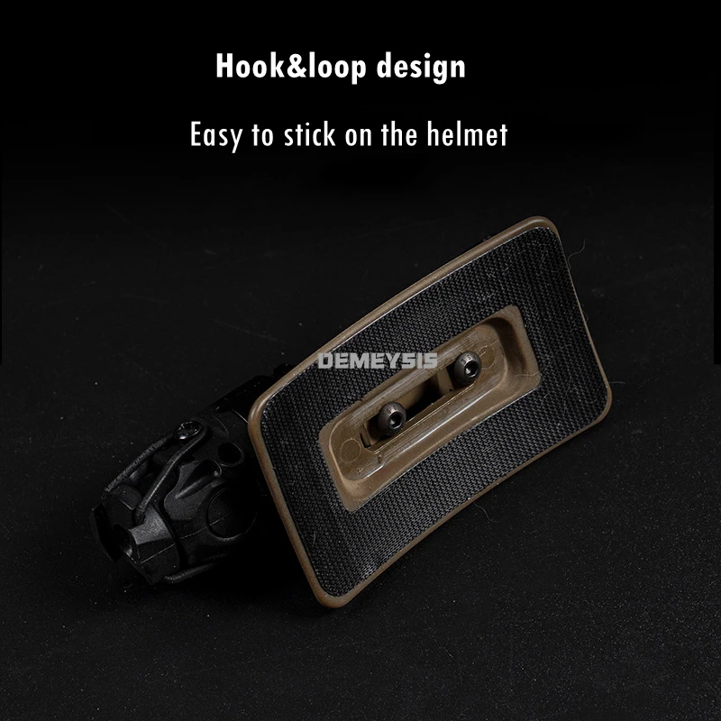 Adaptador táctico rápido para casco, Base de montaje fijo para casco de caza al aire libre, adaptador de cámara, soporte para linterna, gancho de nailon - imagen 4