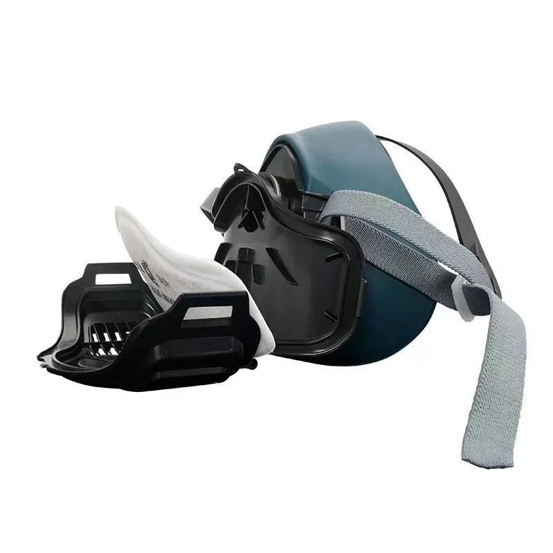 Mascarilla de algodón con filtro electrostático para pulir pintura, 3701, adecuado para 3M 3200/HF52, respirador antipolvo - imagen 5