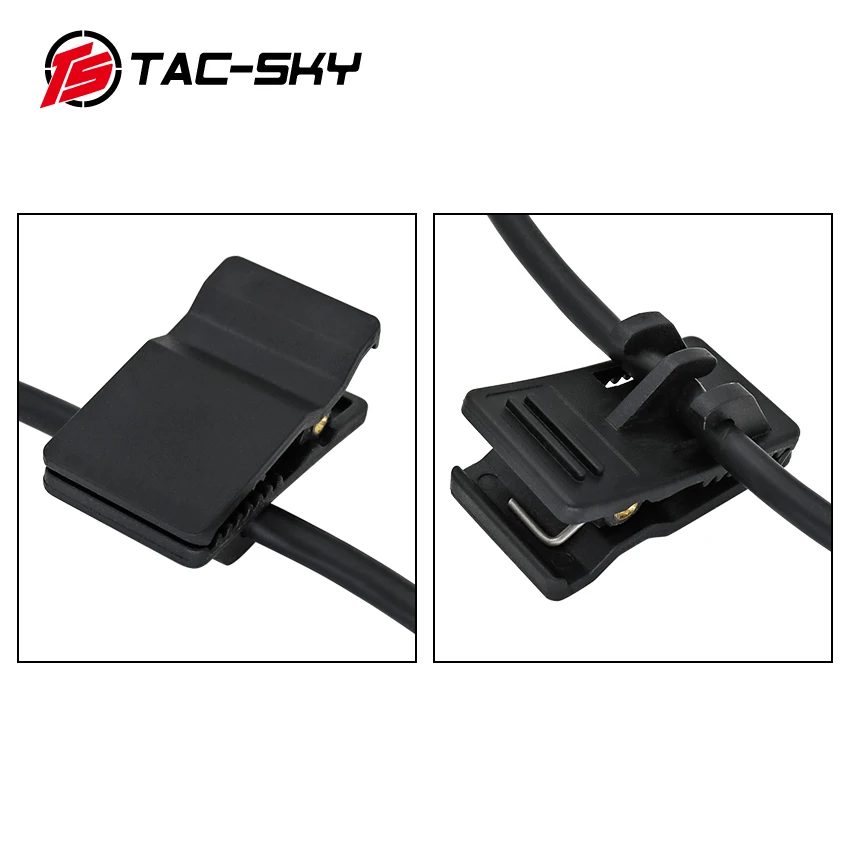 Adaptador de Cable Y TAC-SK para auriculares tácticos inalámbricos Comta II III XPI versión IPSC con micrófono y Kenwood Ptt - imagen 5