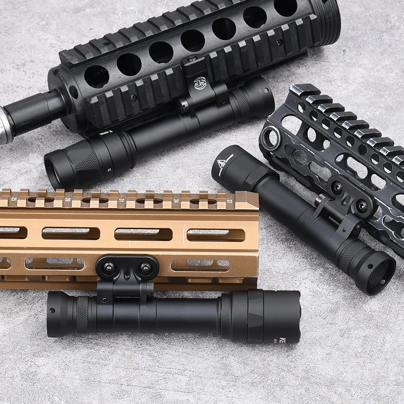 Linterna táctica Airsoft Surefir M600, M640B, M640C, M640, luz de explorador de armas, LED de alta potencia, compatible con m-lok Keymod, pistola de riel de 20mm - imagen 4