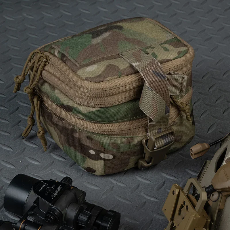 Bolsa binocular NVG GPNVG 18 Bolsa de almacenamiento Montaje Molle Bolsillos de doble capa - imagen 3