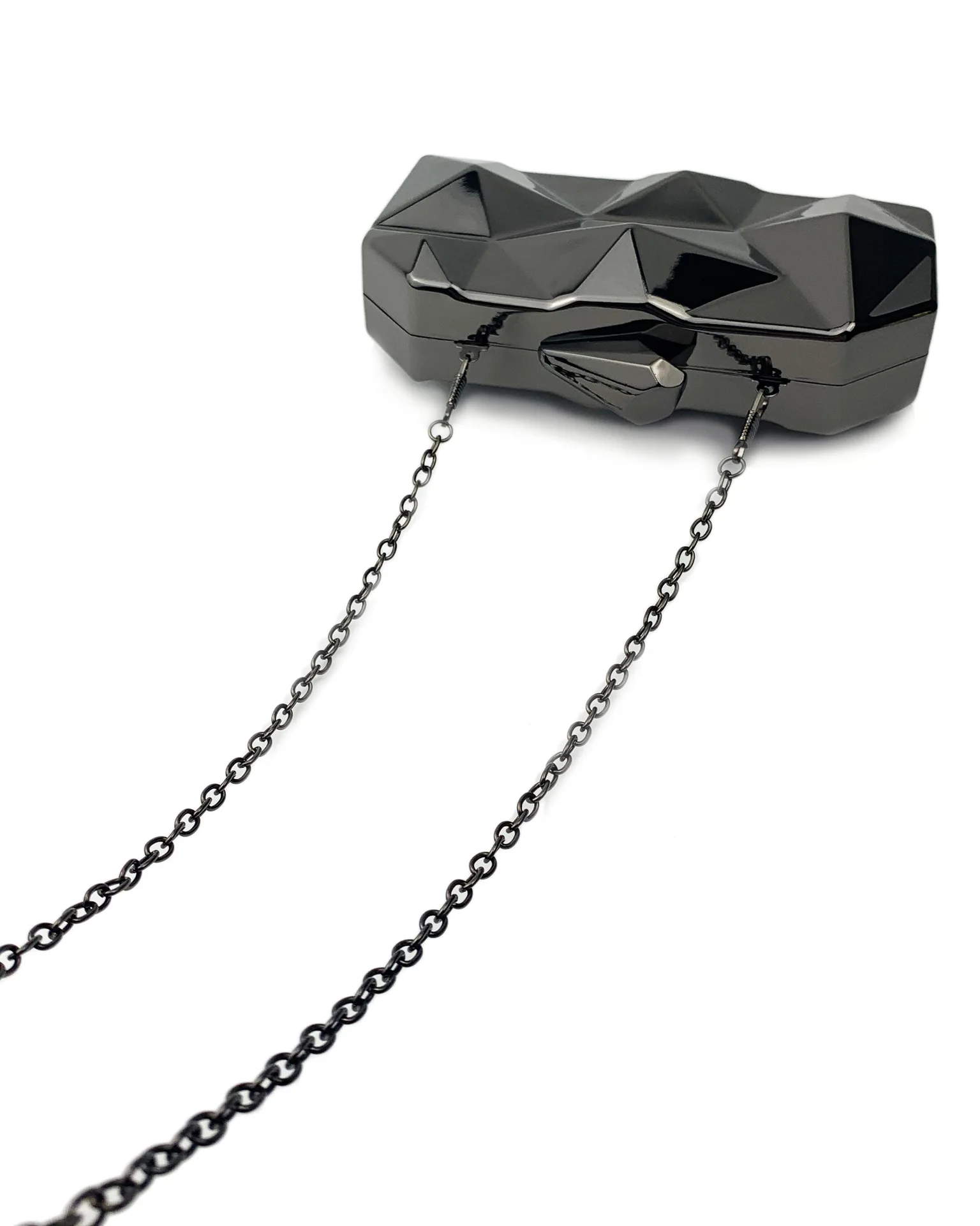 Lawaia Bolso de mano de acrílico con forma especial, bolso de noche de 17-11-6cm, bolsos únicos para mujer, bolso con forma metálica - imagen 3