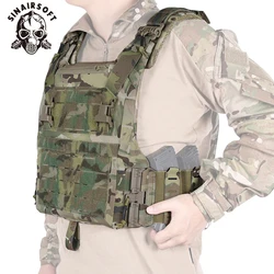 Chaleco táctico de liberación rápida, armadura corporal de combate Molle militar, equipo impermeable para exteriores para entrenamiento de caza de Paintball Airsoft