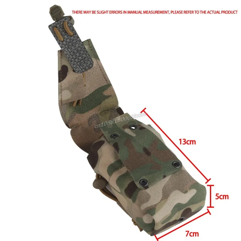 Bolsa táctica Banger de bolsillo silenciosa, bolsa de humo Flashbang, portador de placa FCPC, accesorios Molle, equipo de entrenamiento de tiro Airsoft - imagen 3