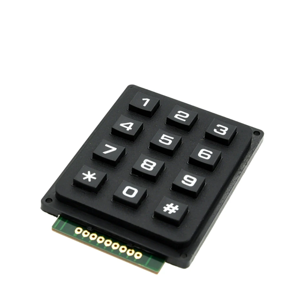 3*4 4*4 interruptor de matriz teclado módulo de matriz teclas de plástico ABS 4x4 3x4 12 16 teclas botón interruptor de membrana Kit DIY para - imagen 5