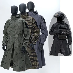 Bata de combate cortavientos camuflaje táctica outdoor
