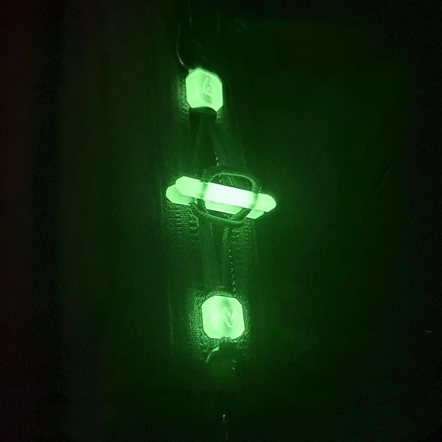 Mochila táctica con cremallera antirrobo para exteriores, bolsa de ordenador de alta resistencia, brillante, para acampada al aire libre, 1/3/10 piezas