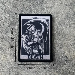 Parche MOLLE beso de la muerte tarot – gótico negro para chaleco táctico