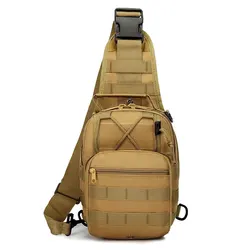 Bolso de pecho al aire libre para hombre, bolso de hombro de camuflaje, mochila con eslinga 900D Oxford, montañismo, Camping, pesca, senderismo