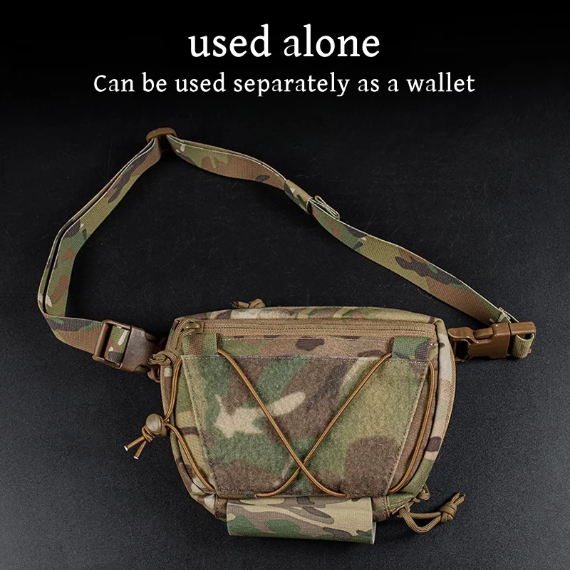 Bolsa colgante de chaleco, bolsa EDC multifuncional para exteriores, bolsa de accesorios de embalaje del sistema Molle - imagen 4