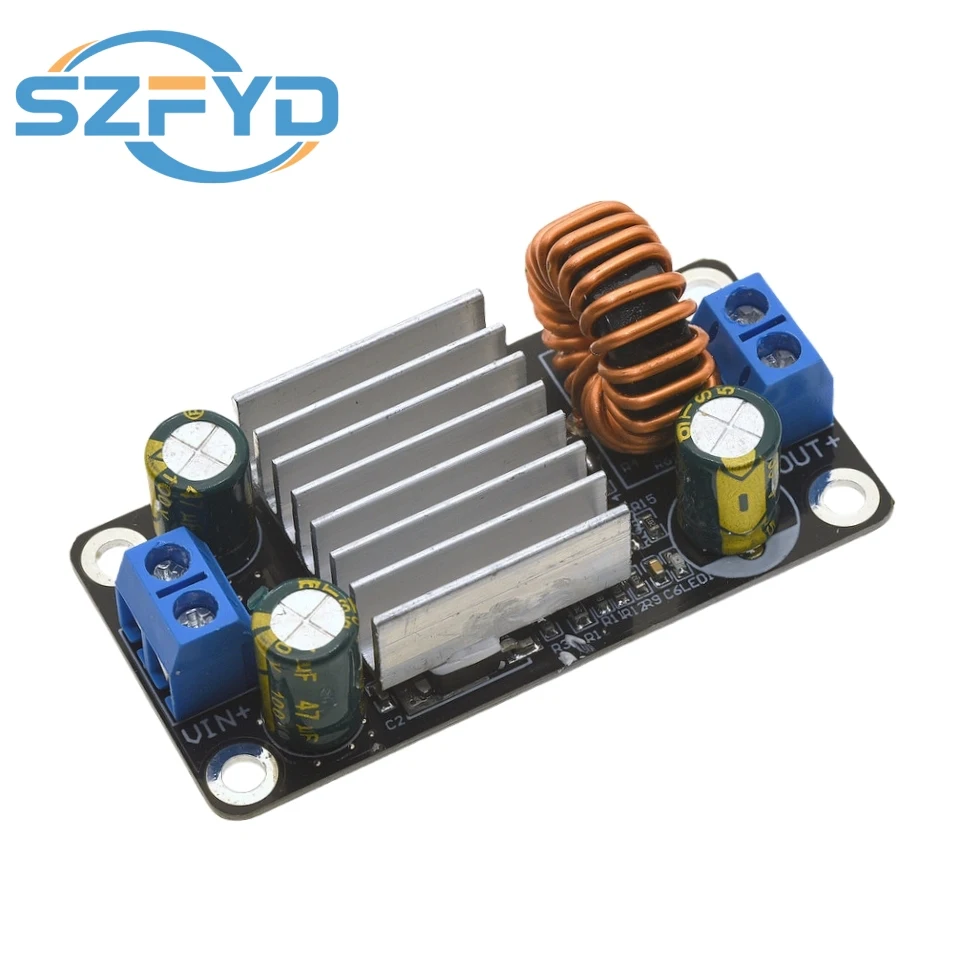 Convertidor Buck de 100W-300W, módulo reductor de DC-DC, 10-90V a 5V/12V/24V, 5A, fuente de alimentación de alta corriente para coche, LED Solar DIY - imagen 4