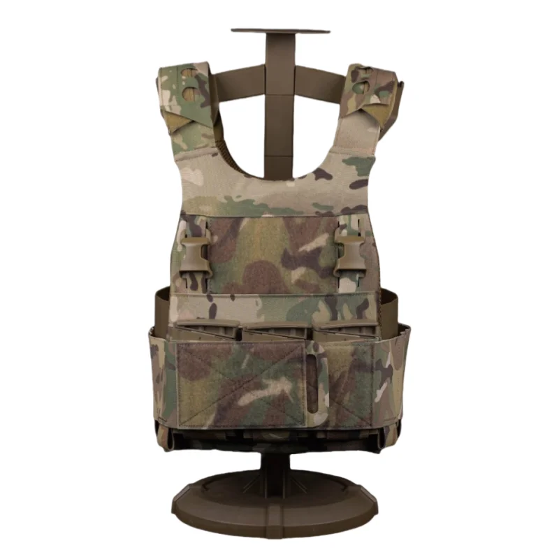 Bolsa de accesorios con triple clip compatible con camiseta sin mangas, bolsa triple con función 7,62, adecuada para juegos CS en vivo al aire libre - imagen 5