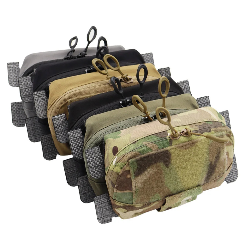 VULPO-Chaleco táctico FCPC MOLLE, bolsa para Panel de administrador, subbolsa de expansión para el pecho, bolsa de mapa de utilidad para chaleco Airsoft de caza - imagen 3