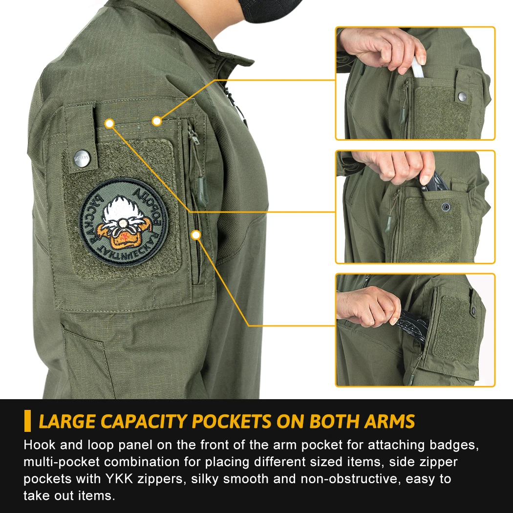 IDOGEAR BSR camisa táctica BDU ropa de combate con coderas camisa ligera elástica transpirable 3115 - imagen 5