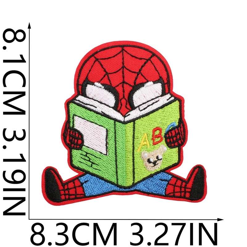 Parche bordado de Hello Kitty de dibujos animados Premium, parches de hierro, pegatinas de Spider Man, parche para ropa Diy, pegatinas para sombrero y bolso - imagen 5