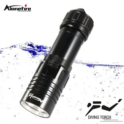 Linterna táctica LED aluminio impermeable para buceo y outdoor