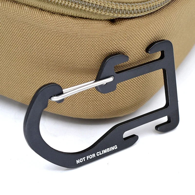 Wj-hebilla de aleación de aluminio Woojin, gancho de Metal táctico ultraligero, gancho elástico desmontable rápido, accesorios de caza al aire libre - imagen 2