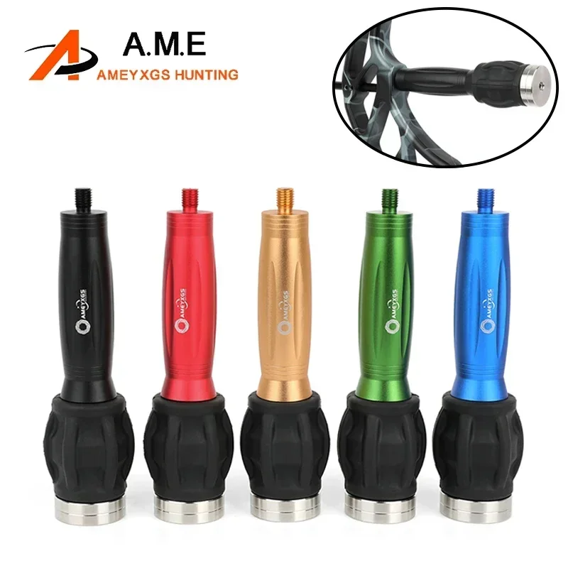 Estabilizador de arco, mango de arco compuesto de aleación de aluminio, amortiguador con contrapeso, vibración para arco, tiro con arco, caza - imagen 2