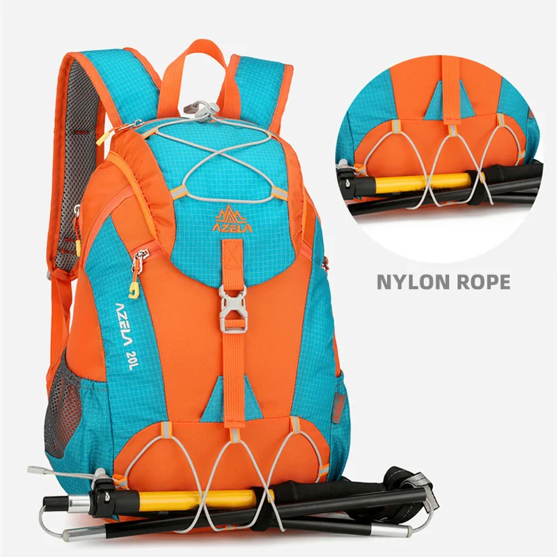 Mochila de escalada al aire libre, almacenamiento grande, senderismo, Camping, correr, ciclismo, mochila ligera para deportes de campo traviesa y maratón - imagen 5