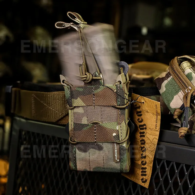 Emersongear táctico doble Modular Rifle revista bolsa Airsoft caza utilidad MOLLE entrenamiento Mag bolsa camuflaje combate - imagen 4
