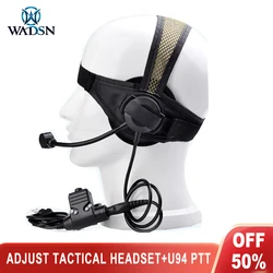 WADSN Auriculares Airsoft diadema ajustables Kenwood U94 PTT táctico