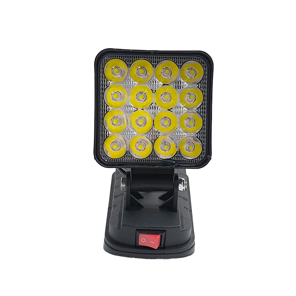 Luz LED de trabajo Universal, puerto de carga USB para baterías de litio de 14,4-20V, herramienta de iluminación de materiales ABS de diseño plegable - imagen 2