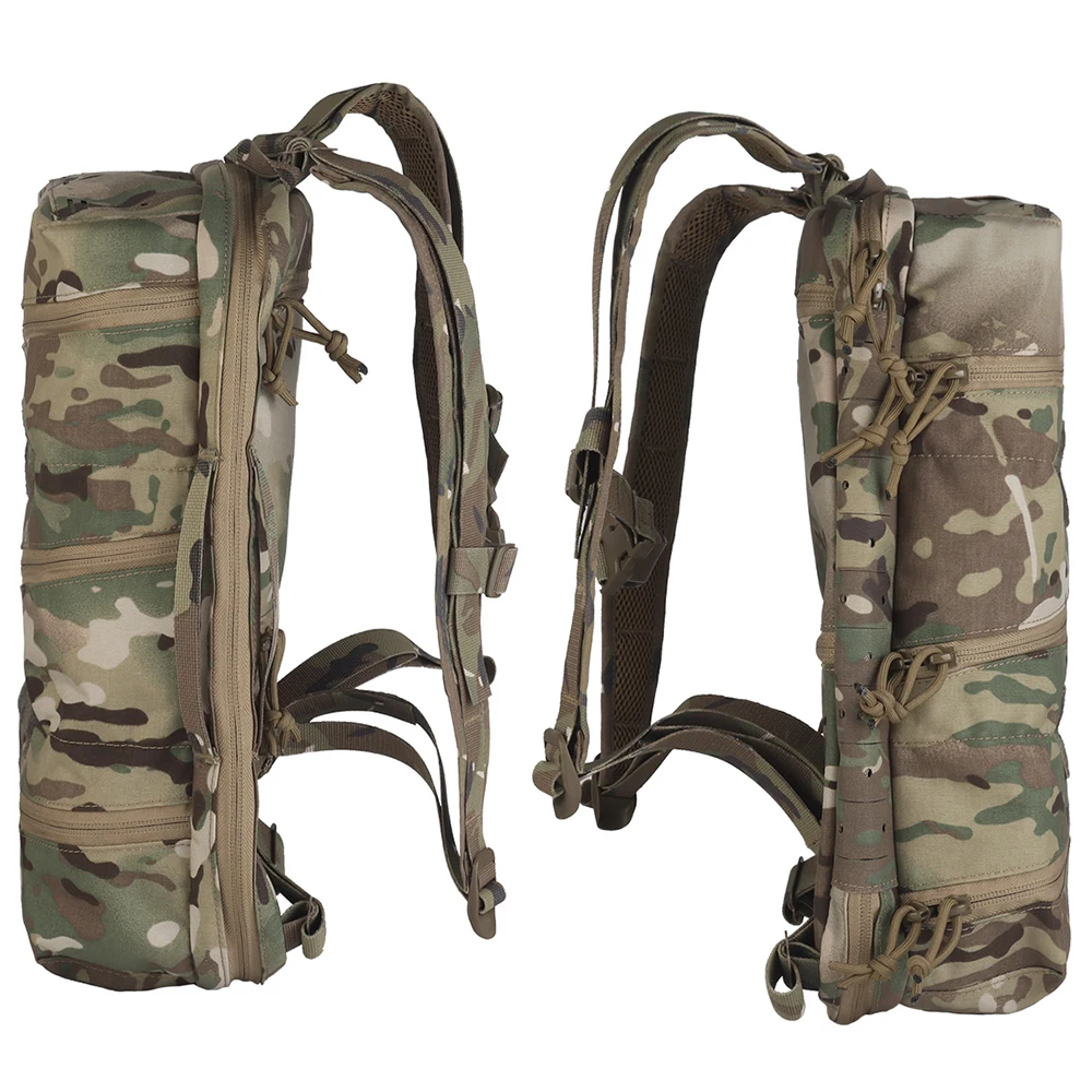 Bolsa DELTA estilo SS para caza al aire libre, mochila médica de asalto compacta táctica, pesca, Camping, motocicleta, Panel trasero multiusos - imagen 4