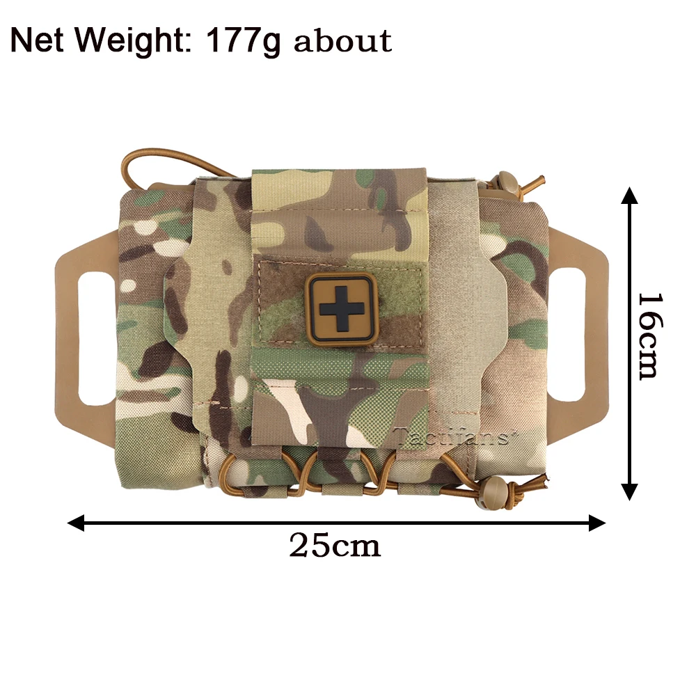 Bolsa táctica para botiquín de primeros auxilios, bolsa médica MOLLE de alta capacidad, bolsas de herramientas militares extraíbles IFAK, BP-87 - imagen 5