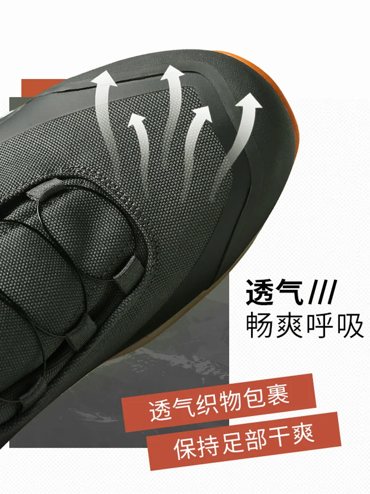 Zapatos de senderismo HUMTTO, zapatos de caza antideslizantes cálidos de invierno para hombre, botas de nieve acolchadas para deportes al aire libre para mujer, botas tácticas - imagen 3