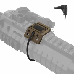 Soporte lateral de metal tactico con interruptor cableado compacto