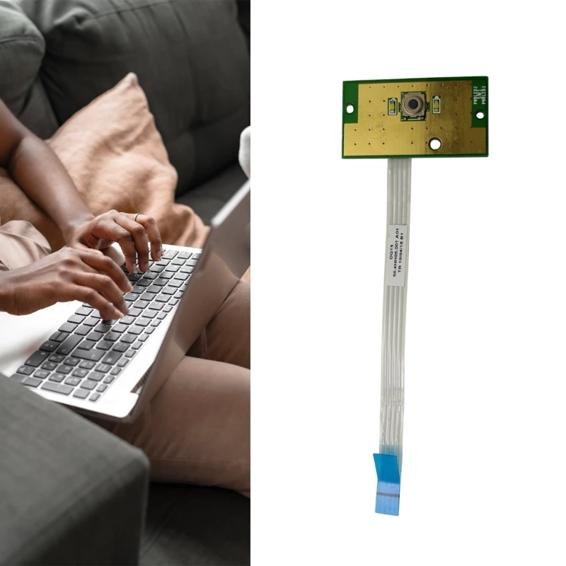 Placa del botón encendido del ordenador portátil 50.4HH05.001 para Cable cinta del ordenador portátil 15R N5010, envío - imagen 3