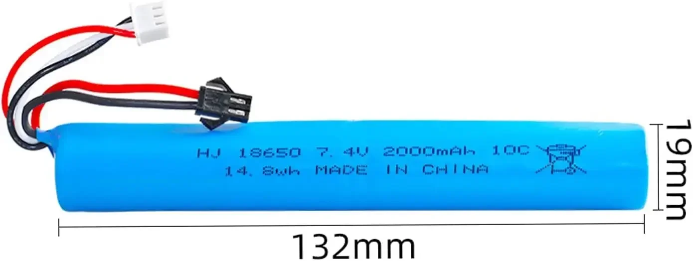 Batería de iones de litio recargable para pistola de bolas gel - imagen 2