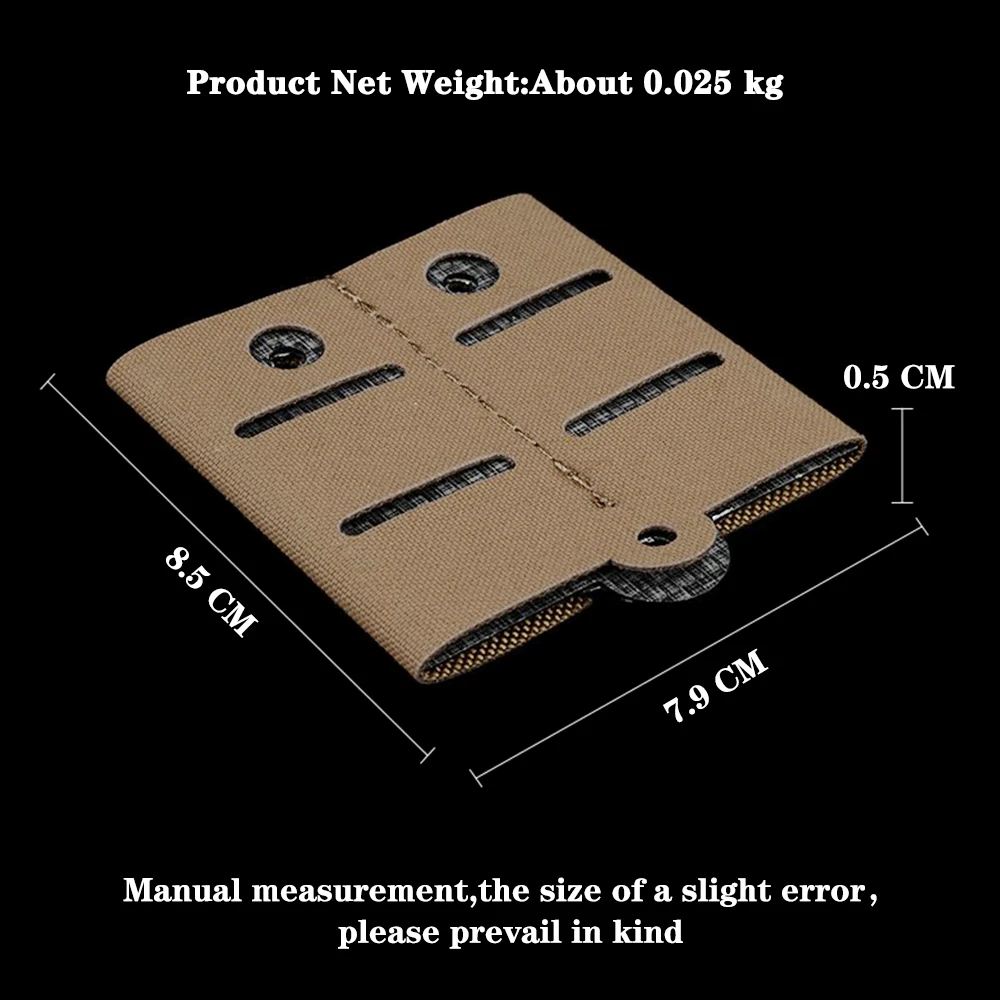 Accesorios adaptadores de montaje del sistema QLS MOLLE M para paquetes de revistas de disparo y bolsa de almacenamiento, adecuados para ocasiones/aplicación de la ley - imagen 5
