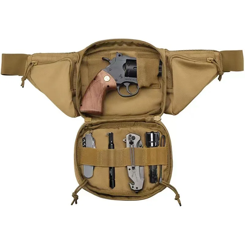 Riñonera táctica Molle para exteriores para hombre, caza, senderismo, escalada, cinturón de nailon portátil para teléfono móvil, funda de pistola, bolsas de combate - imagen 5