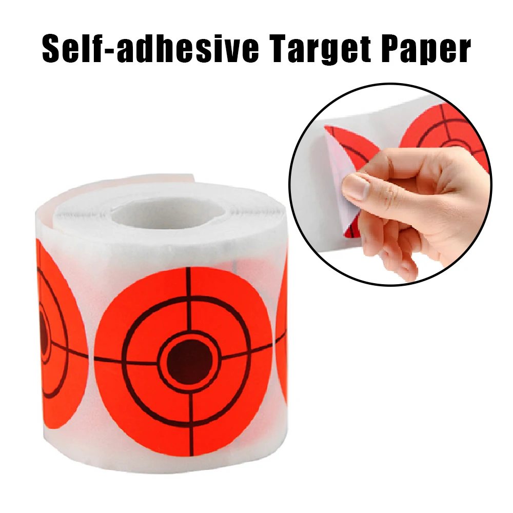 Paquete de 250 pegatinas autoadhesivas de 2 pulgadas, papel de destino de tiro para pistola BB, práctica de tiro con Rifle Airsoft - imagen 2