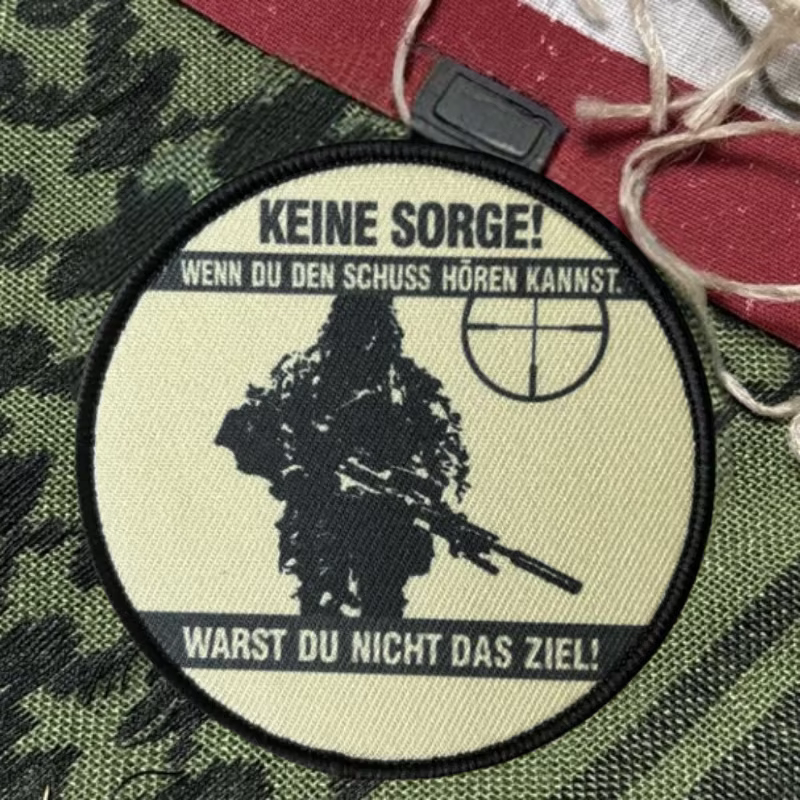 Parche táctico Bundeswehr francotirador – Velcro para chaleco - imagen 2